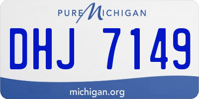 MI license plate DHJ7149