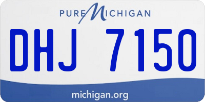 MI license plate DHJ7150