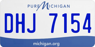 MI license plate DHJ7154