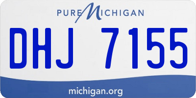 MI license plate DHJ7155