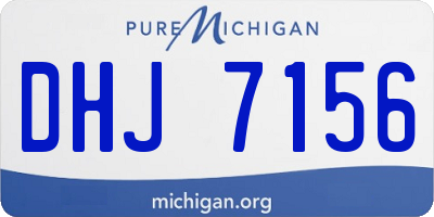 MI license plate DHJ7156