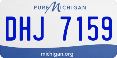 MI license plate DHJ7159