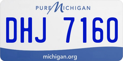 MI license plate DHJ7160