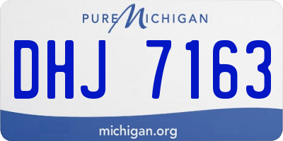 MI license plate DHJ7163