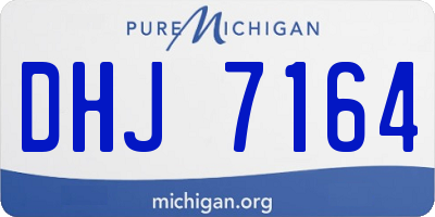 MI license plate DHJ7164