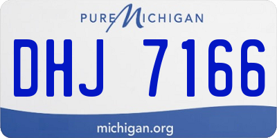 MI license plate DHJ7166