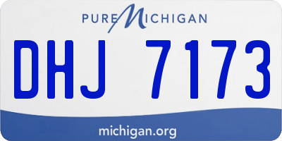 MI license plate DHJ7173
