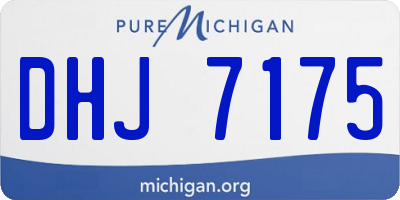 MI license plate DHJ7175