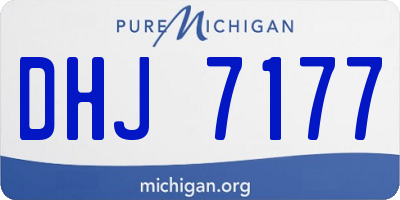 MI license plate DHJ7177