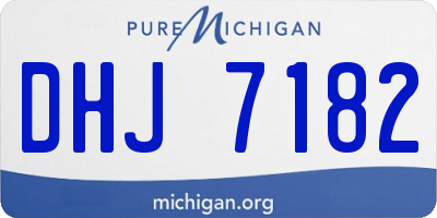 MI license plate DHJ7182
