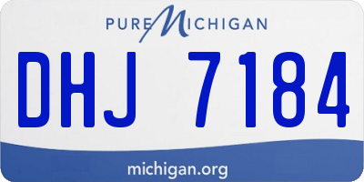 MI license plate DHJ7184