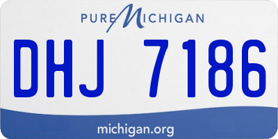MI license plate DHJ7186