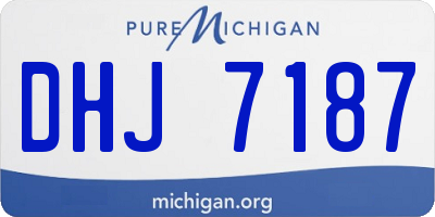 MI license plate DHJ7187