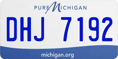 MI license plate DHJ7192