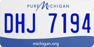 MI license plate DHJ7194