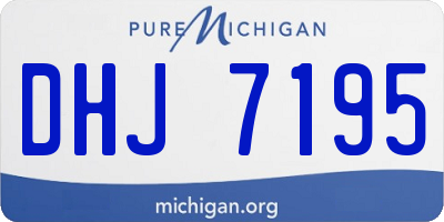 MI license plate DHJ7195