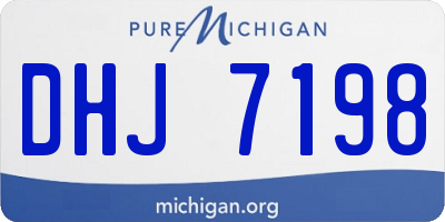 MI license plate DHJ7198