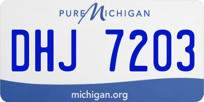 MI license plate DHJ7203