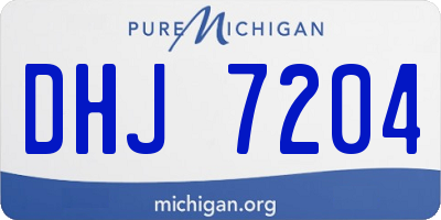 MI license plate DHJ7204