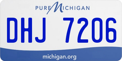 MI license plate DHJ7206