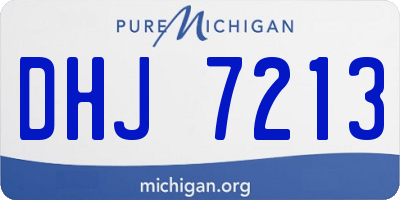 MI license plate DHJ7213