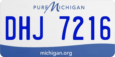 MI license plate DHJ7216