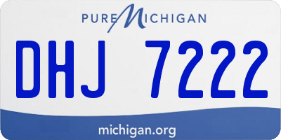 MI license plate DHJ7222