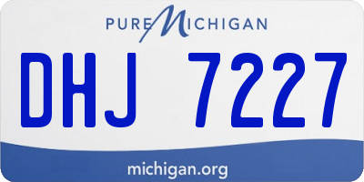 MI license plate DHJ7227