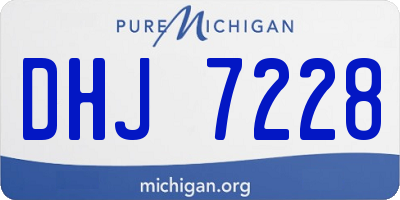 MI license plate DHJ7228