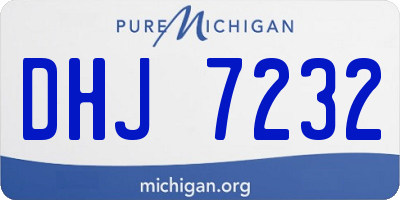 MI license plate DHJ7232