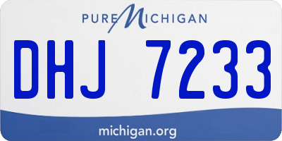 MI license plate DHJ7233