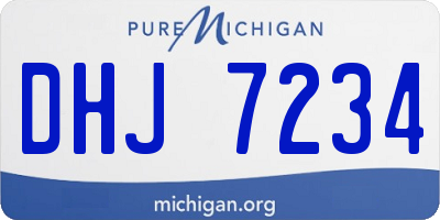 MI license plate DHJ7234