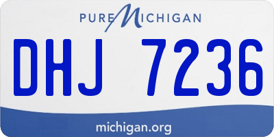 MI license plate DHJ7236