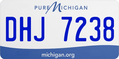 MI license plate DHJ7238