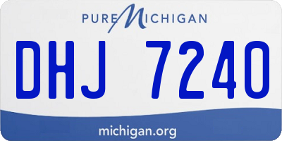 MI license plate DHJ7240