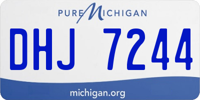 MI license plate DHJ7244