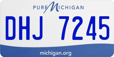 MI license plate DHJ7245