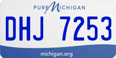 MI license plate DHJ7253