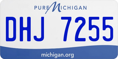 MI license plate DHJ7255