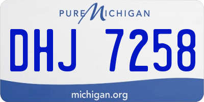 MI license plate DHJ7258