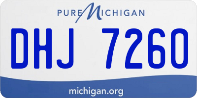 MI license plate DHJ7260