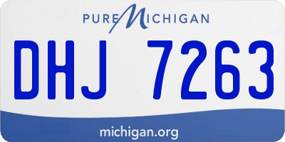 MI license plate DHJ7263