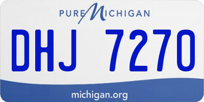 MI license plate DHJ7270