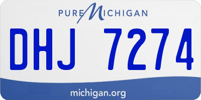 MI license plate DHJ7274