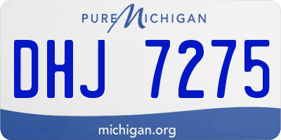 MI license plate DHJ7275