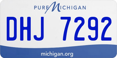 MI license plate DHJ7292