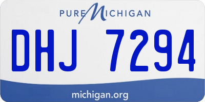 MI license plate DHJ7294