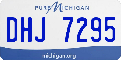 MI license plate DHJ7295