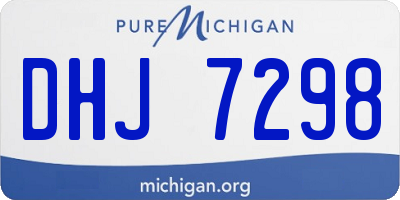 MI license plate DHJ7298