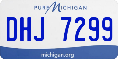 MI license plate DHJ7299